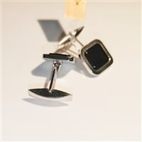 Gemelli Vidali Gioielli Uomo in Argento Onice GEAR-3-34 - GEAR-3-34